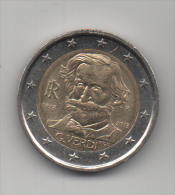 Mon042 2 Euro Commemorative 2013 Italia, Giuseppe Verdi, Anniversario Nascita Compositore - Italie