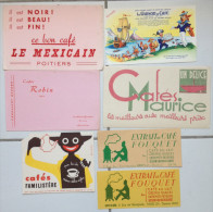 Buvards Café Maurice Robin Familistère Fouquet Mexicain Lot De 7i - Colecciones & Series