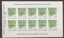 B1526 - FINLANDE FINLAND Yv N°1095 ** PLAQUETTE FLEURS - Unused Stamps