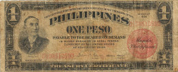 PHILLIPINES USA 1 PESO BLACK MAN FRONT MOTIF BACK DATED SERIES 1936 RED SEAL P? AF READ DESCRIPTION !! - Filipinas