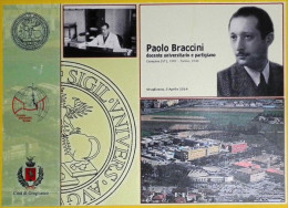 Cartolina Postale CP Grugliasco Inaugurazione Intitolazione Largo "Paolo Braccini" Nuova - Inaugurations