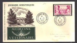 FRANCE 1951 N°  897  Obl. S/lettre FDC - 1950-1959