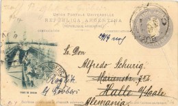 9366. Entero Postal  BUENOS AIRES (Argentina) 1900. Dique De Careña - Postal Stationery