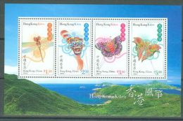 Hong Kong - 1998 Kites Block MNH__(TH-1062) - Blocks & Kleinbögen