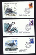 1976  Nature Protection: Birds: Gull, Puffin, Coot  On WWF FDC With Insert - FDC
