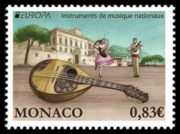 MONACO 2014 - Europa 2014, Instruments De Musique - 1val Neufs // Mnh - 2014