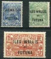 Wallis Et Futuna (1927) N 40 à 42 * (charniere) - Nuevos