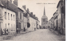 CHEROY,  Rue De L'Hotel De Ville, écrite - Cheroy