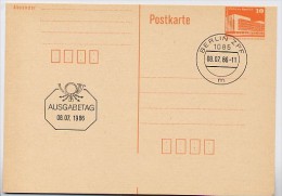 DDR P86 I Postkarte VERSCHNITTEN  FDC 1986 - Cartoline - Usati