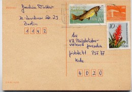 DDR P86 II Postkarte Berlin-Halle 1990 - Cartoline - Usati