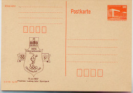 DDR P86II-1-87 C1 Postkarte Privater Zudruck OLYMPISCHER TAG Berlin 1987 - Cartoline Private - Nuovi