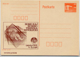 DDR P86II-5-88 C12 Postkarte Privater Zudruck ESPERANTO MEDIZIN Leipzig 1988 - Privatpostkarten - Ungebraucht