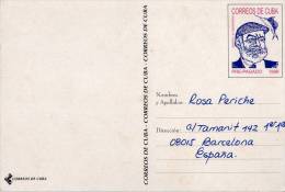 Lote PEP508, Cuba, 1999, Entero Postal, Postal Stationary, Ernest Hemingway, Pez, Fish,not Perfect Post Card - Maximum Cards