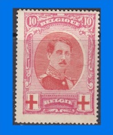 BE 1915-0002, Red Cross Fund, 10c (+10c) MH - 1914-1915 Croix-Rouge