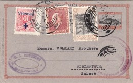 Thessaloniki (Grecia ) To Winterthur ( Suisse ) Intero Postale  1938 - Cartas & Documentos