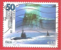 ITALIA REPUBBLICA USATO - 2013 - 50º Raduno Internazionale Dei Sommergibilisti In Catania - € 0,70 - S. 3400 - 2011-20: Oblitérés