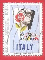 ITALIA REPUBBLICA USATO - 2012 - TURISMO - Manifesto ENIT - € 0,60 - S. 3335 - 2011-20: Afgestempeld
