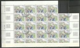 ANDORRA- CORREO FRANCES 24 SELLOS  MATASELLADOS.  M. ABAD Nº 272 (C.H.C.06.14) - Blocs-feuillets