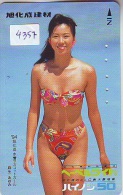 Télécarte Japon EROTIQUE (4357) ACTRESS * EROTIC  Japan PHONECARD EROTIK * BIKINI GIRL * BATHCLOTHES * FEMME * SEXY LADY - Moda