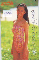 Télécarte Japon EROTIQUE (4375) ACTRESS * EROTIC  Japan PHONECARD EROTIK * BIKINI GIRL * BATHCLOTHES * FEMME * SEXY LADY - Moda