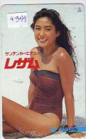 Télécarte Japon EROTIQUE (4399) ACTRESS * EROTIC  Japan PHONECARD EROTIK * BIKINI GIRL * BATHCLOTHES * FEMME * SEXY LADY - Moda