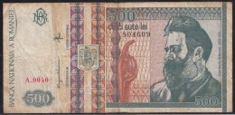 Roumanie, 500 Lei Type Brancusi 1992 - A 0040-804609 - Rumania