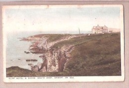 CLIFF HOTEL & ROCKS SOUTH WEST GWBERT ON SEA PC PRODUCED BY THE CLIFF HOTEL USED 1927 - Cardiganshire