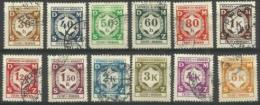 Bohemia & Moravia - 1941 Officials Set Of 12 Used   SG O60-71 Sc O1-12 - Gebruikt