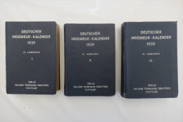 "Deutscher Ingenieur-Kalender 1939" Band 1-3 (I, II, III) - Kalender