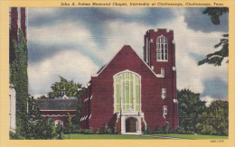 John A Patten Memorial Chapel University Of Chattannooga Chattanooga Tennessee Curteich - Chattanooga