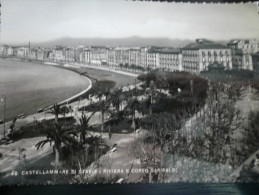 Castellammare Di Stabia- Riviera E Corso Garibaldi Usata 10.09.52 - Castellammare Di Stabia