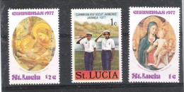 SAINTE LUCIE:lot De 2 TP 6ème Jalboree Ert Noêl 77 - St.Lucia (1979-...)