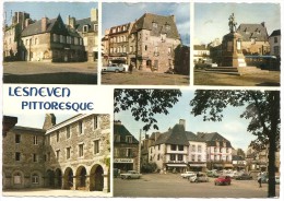 CPM FRANCE 29 FINISTERE LESNEVEN - Quelques Coins Pittoresques, Les Vieilles Maisons Et Le Cloître De La Retraite - 1970 - Lesneven