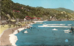 CPSM  - ALGERIE - PHILIPPEVILLE - LA PLAGE DU CHÂTEAU VERT - Skikda (Philippeville)