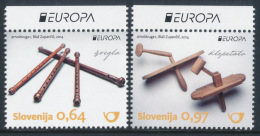 SLOVENIA/Slowenien EUROPA 2014 "National Music Instruments" Set Of 2v** - 2014