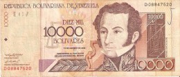 BILLETE DE VENEZUELA DE 10000 BOLIVARES DEL AÑO 2002 (BANKNOTE) - Venezuela