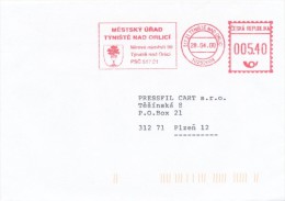 I4785 - Czech Rep. (2000) 517 21 Tyniste Nad Orlici: Municipal Authority (coat Of Arms: Pines, Conifer Trees, Pinus) - Andere & Zonder Classificatie