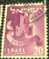 Israel 1955 Twelve Tribes Simeon 20p - Used - Used Stamps (without Tabs)