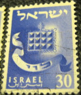 Israel 1955 Twelve Tribes Levi 30p - Used - Used Stamps (without Tabs)