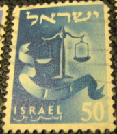 Israel 1955 Twelve Tribes Dan 50p - Used - Used Stamps (without Tabs)