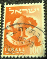 Israel 1955 Twelve Tribes Asher 100p - Used - Used Stamps (without Tabs)