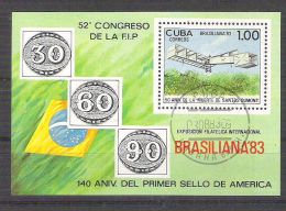 Cuba 1983 Aviation, UPU, Perf. Sheet, Used AA.017 - Oblitérés
