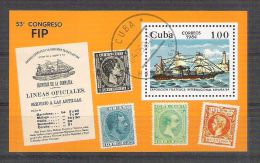 Cuba 1984 Ships, UPU, Perf. Sheet, Used AA.021 - Oblitérés