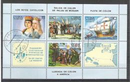 Cuba 1984 Ships, UPU, Perf. Sheet, Used AA.022 - Oblitérés