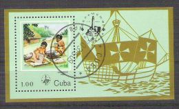 Cuba 1985 Ships, UPU, Perf. Sheet, Used AA.024 - Oblitérés