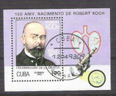 Cuba 1994 Robert Koch, Perf. Sheet, Used AA.046 - Usati