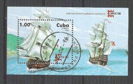 Cuba 1996 Ships, UPU, Perf. Sheet, Used AA.051 - Usati