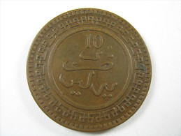 MOROCCO 10 MUZUNAS   1320 AH  AROUND 1902   BRONZE   LOT 29 NUM 17 - Morocco