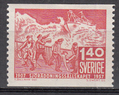 Sweden  Scott No.  500   Mnh      Year  1957 - Unused Stamps