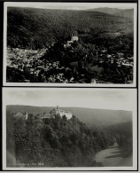 2 X Schwarzburg In Thüringen  -  Schloß Von Der Terrasse + Trippsteinaussicht  -  Ansichtskarten Ca.1940 / 1955   (3441) - Bad Blankenburg